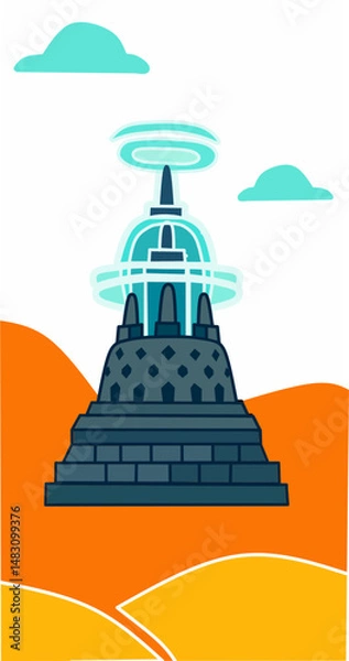 Fototapeta borobudur temple