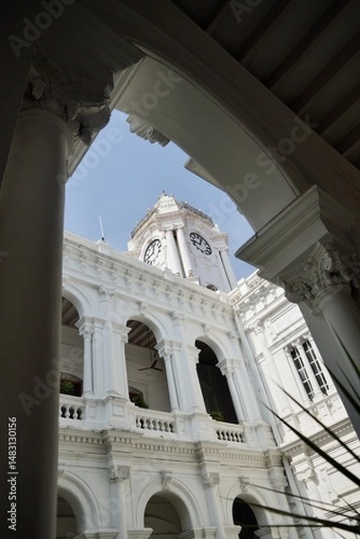 Fototapeta Clock Tower in the Ripon building, Chennai, India.