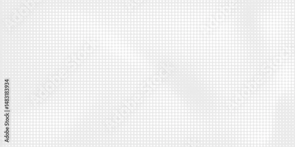 Obraz Dot white gray wave light technology texture background. Abstract big data digital concept modern arts white