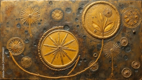 Fototapeta antique clock mechanism