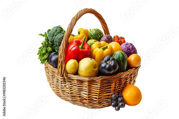 Fototapeta Harvesting the Bounty isolated on transparent background
