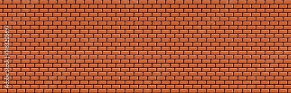Fototapeta Classic red brick wall pattern. Perfect for textures, backgrounds, and architectural designs.