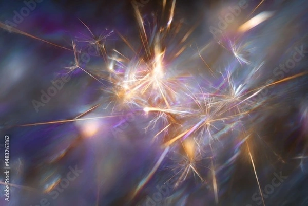 Fototapeta Abstract sparkler lights