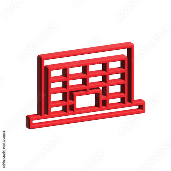 Obraz Mall building icon design template