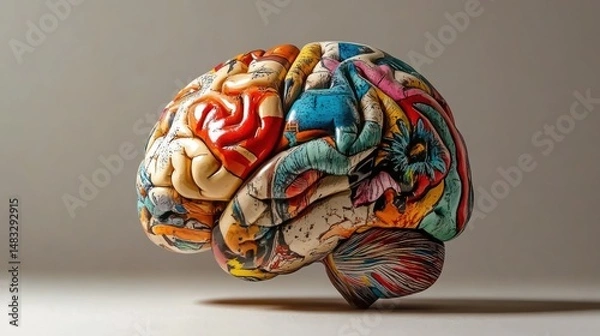 Obraz Colorful brain model