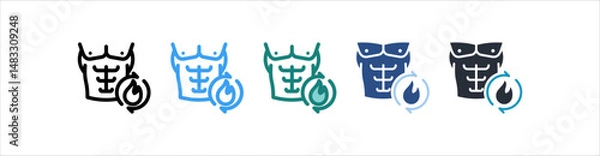 Fototapeta Metabolism Icon In Different Style Vector