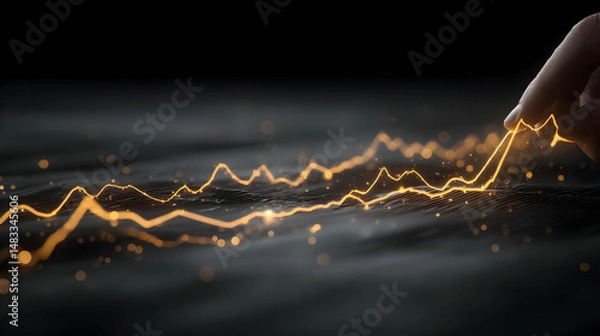 Fototapeta smartphone with one-click purchase button being tapped