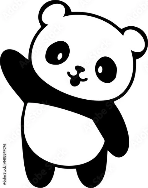 Fototapeta pandas are cute and adorable