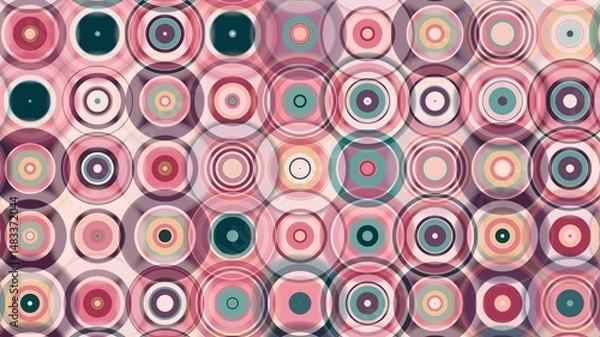 Fototapeta circle motif, circle pattern, symmetrical, circle lines, wall wallpaper, HD