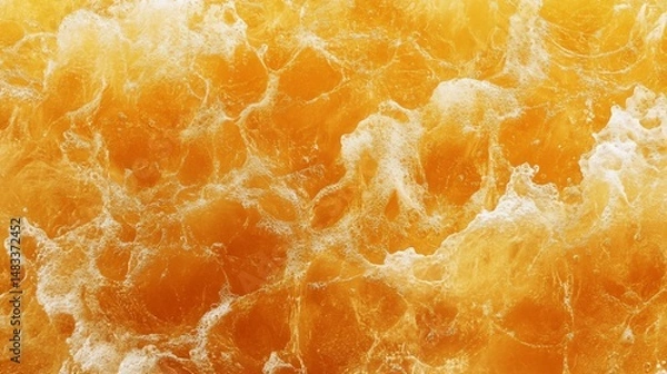 Obraz Frothy orange turbulence creates mesmerizing patterns