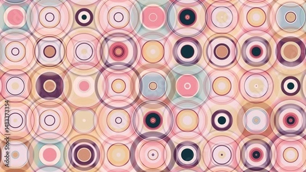 Fototapeta circle motif, circle pattern, symmetrical, circle lines, wall wallpaper, HD