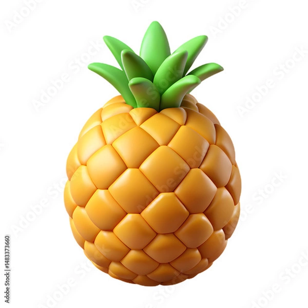 Obraz pineapple on a white background
