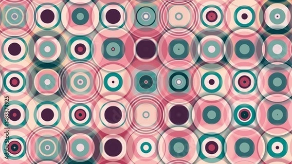 Fototapeta circle motif, circle pattern, symmetrical, circle lines, wall wallpaper, HD