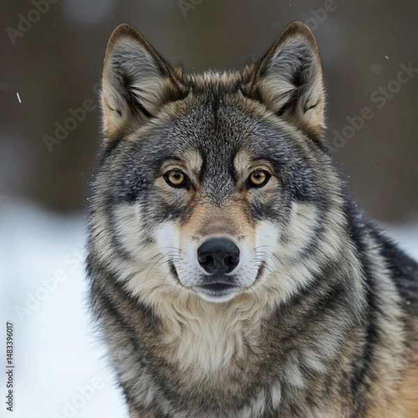 Obraz Winter Wolf's Gaze