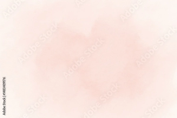 Fototapeta Soft pastel watercolor background with pink hue
