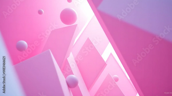 Fototapeta pink abstract background with lines