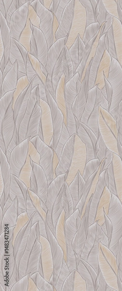 Obraz Nostalgic Hand Painted Flower Scroll Pattern Drawings