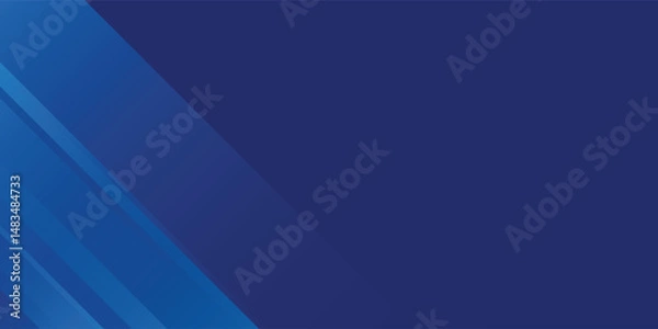 Fototapeta Abstarct blue geometric shapes background. Dynamic shapes composition modern line blue