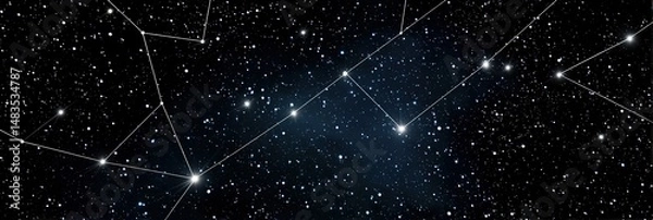 Fototapeta photo of scorpio constellation in space