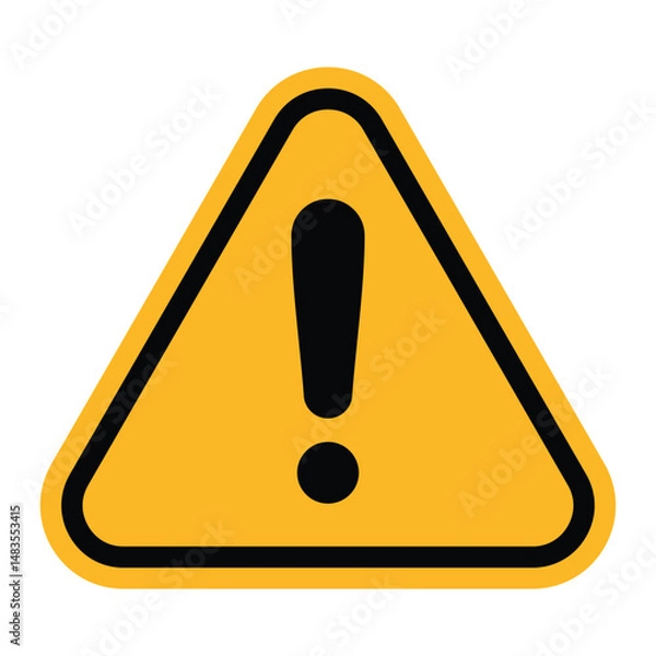 Fototapeta Attention Sign Symbol Vector Editable