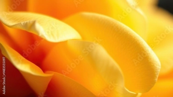 Fototapeta Orange & Cream Blossoms, Citrus Floral Pattern