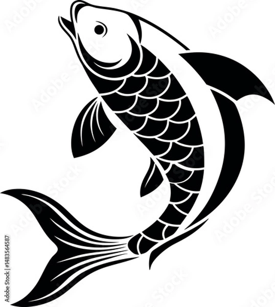 Fototapeta vector of a fish icon design