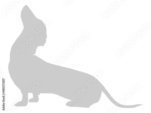 Fototapeta Dog Silhouette, can use for Logo, Art Illustration, Apps, Pictogram, Website, or Graphic Design Element. Format PNG