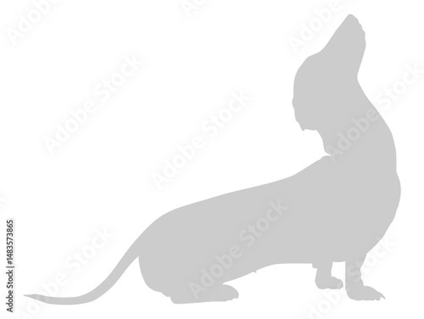 Fototapeta Dog Silhouette, can use for Logo, Art Illustration, Apps, Pictogram, Website, or Graphic Design Element. Format PNG