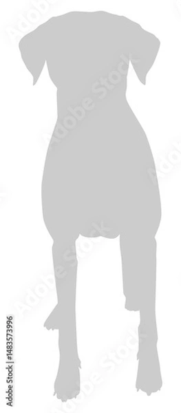 Fototapeta Dog Silhouette, can use for Logo, Art Illustration, Apps, Pictogram, Website, or Graphic Design Element. Format PNG
