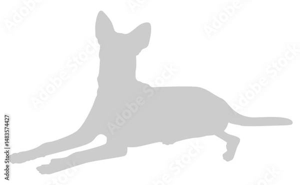 Fototapeta Dog Silhouette, can use for Logo, Art Illustration, Apps, Pictogram, Website, or Graphic Design Element. Format PNG