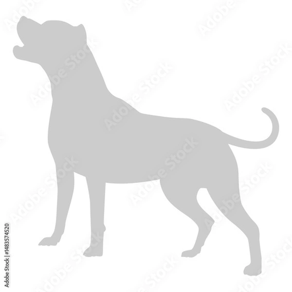 Fototapeta Dog Silhouette, can use for Logo, Art Illustration, Apps, Pictogram, Website, or Graphic Design Element. Format PNG