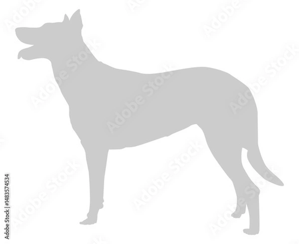 Fototapeta Dog Silhouette, can use for Logo, Art Illustration, Apps, Pictogram, Website, or Graphic Design Element. Format PNG