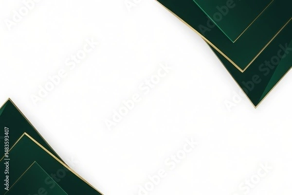 Fototapeta Elegant corner background with golden trim
