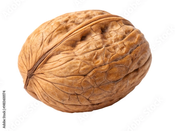 Obraz Whole walnut isolated on white background