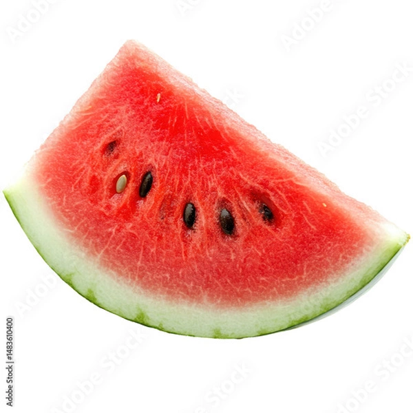 Fototapeta Isolated Cut Slice of Watermelon