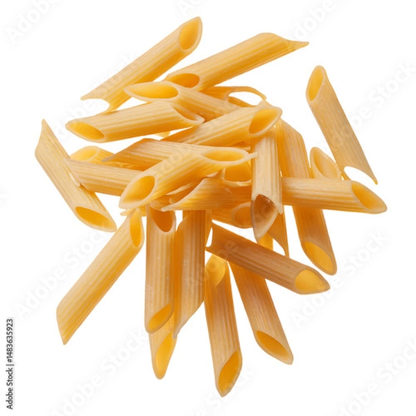 Obraz Pasta macaroni isolated on transparent background