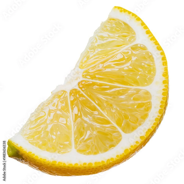 Obraz Orange slice isolated on transparent background