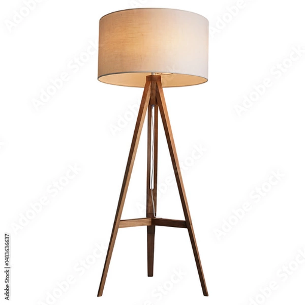 Obraz Floor lamp isolated on transparent background