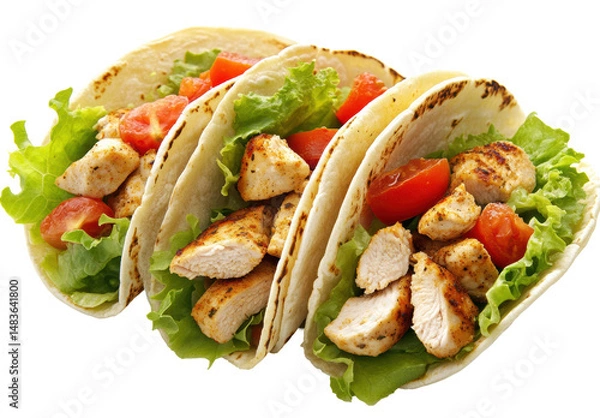 Obraz Isolated Chicken Tacos