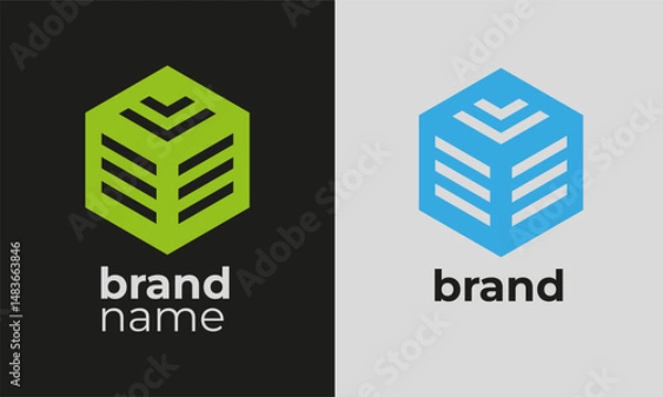 Obraz High-Tech Logo Concept for Cutting-Edge Technology Brands
