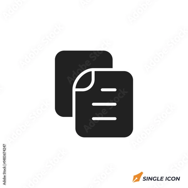 Fototapeta document icon vector illustration. document symbol isolated on white background