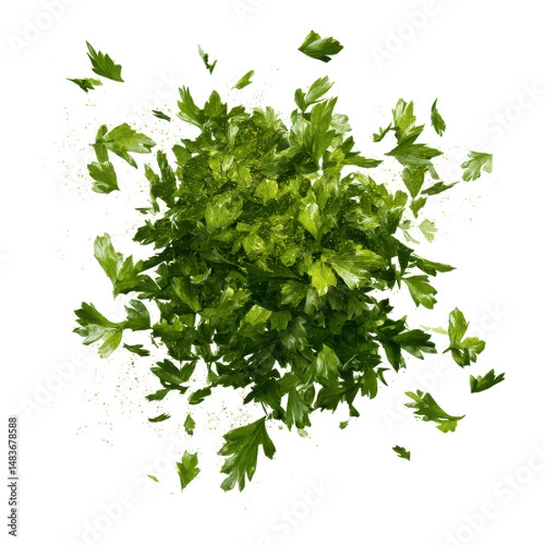 Obraz Exploding Parsley Fresh Herb Burst
