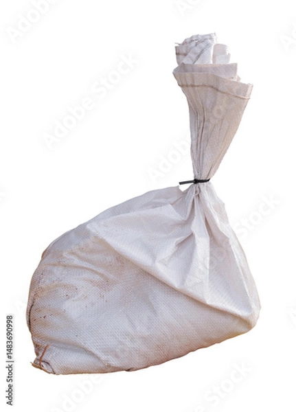 Obraz Isolated White Sandbag