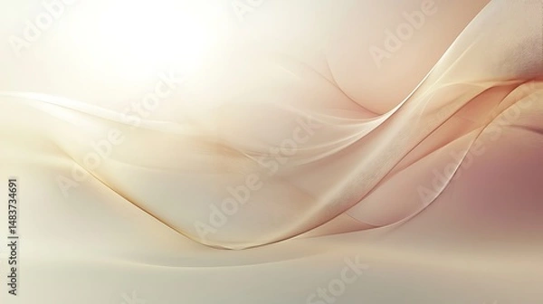 Obraz Abstract beige wave background