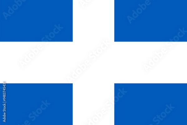 Obraz Flag of Zwolle, the capital of the province of Overijssel of the Netherlands. Accurate proportion and official colors.