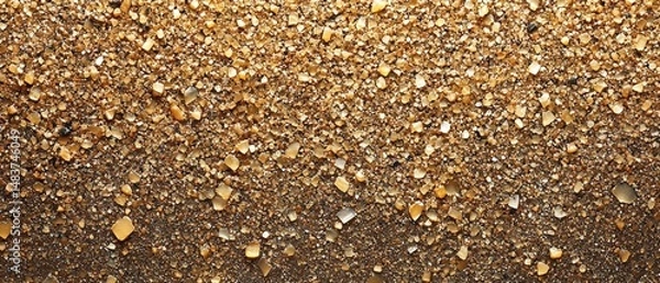 Fototapeta High-Quality Close-Up of an Abrasive Sandpaper Surface Displaying Granular Texture and Vivid Color Variations of Grains and Particles