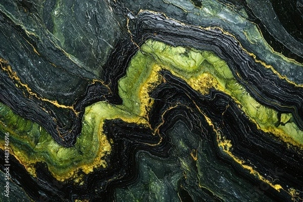 Fototapeta Stunning Serpentinite Background with Waxy Luster and Greenish Tones Ideal for Textures, Nature Projects, and Artistic Designs