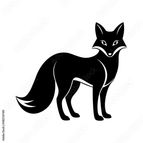 Obraz black cat vector illustration