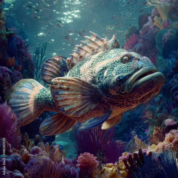Fototapeta Fish, generative AI
