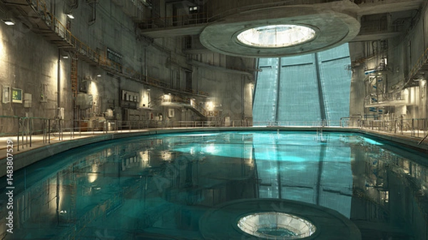 Fototapeta nuclear reactor cooling pool